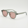 FL41 Brille mit Rosatönung - Transparentgrüner geometrischer TR90-Rahmen 1 FL41 Brille mit Rosatönung - Transparentgrüner geometrischer TR90-Rahmen 1