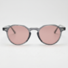 FL41 Brille mit Rosatönung - Grauer geometrischer TR90-Rahmen 3 FL41 Brille mit Rosatönung - Grauer geometrischer TR90-Rahmen 3