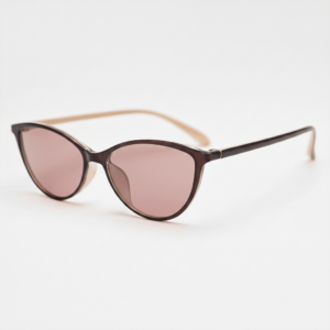 FL41 Brille mit Rosatönung - Roter Cat-Eye-TR90-Rahmen Bild 1