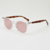 FL41 Brille mit Rosatönung - Klarer rechteckiger TR90-Rahmen 1