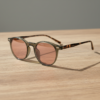 FL41 Brille mit Rosatönung - Grüner runder TR90-Rahmen FL41 Brille mit Rosatönung - Grüner runder TR90-Rahmen Bild 2