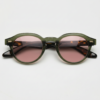 FL41 Brille mit Rosatönung - Olivgrüner runder TR90-Rahmen 3 FL41 Brille mit Rosatönung - Olivgrüner runder TR90-Rahmen 3