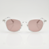 FL41 Brille mit Rosatönung - Klarer runder TR90-Rahmen mit breiterer Passform 3