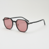 FL41 Brille mit Rosatönung - Schwarzer eckiger TR90-Rahmen 1 FL41 Brille mit Rosatönung - Schwarzer eckiger TR90-Rahmen 1