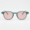 FL41 Brille mit Rosatönung - Grüner runder TR90-Rahmen mit breiterem Steg 3 FL41 Brille mit Rosatönung - Grüner runder TR90-Rahmen mit breiterem Steg 3