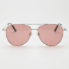 FL41 Brille mit Rosatönung - Silberfarbener Piloten-Metallrahmen 3 FL41 Brille mit Rosatönung - Silberfarbener Piloten-Metallrahmen 3